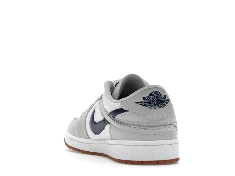 Jordan 1 Low EasyOn White Neutral Grey Gum Midnight Navy