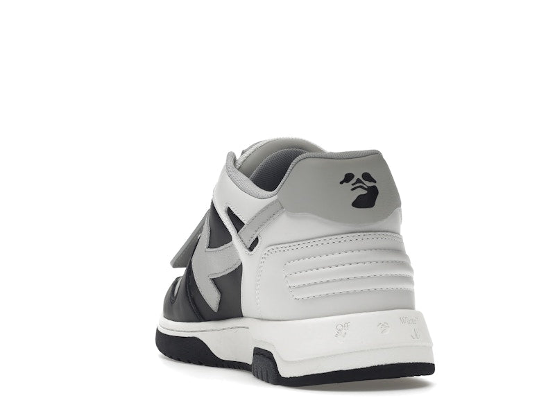 OFF-WHITE Out Of Office OOO Low Tops Light Grey Black