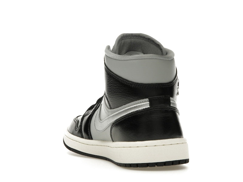 Jordan 1 Mid SE Black Metallic Silver (Women's)