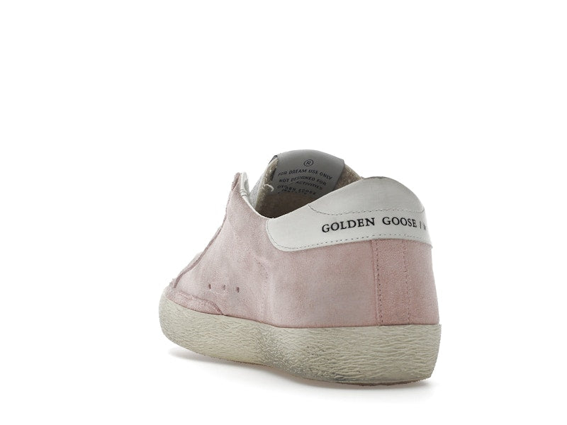 Golden Goose Super Star Pink Suede White