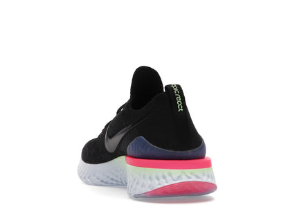 Nike Epic React Flyknit 2 Black Sapphire Hyper Pink