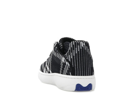 Burberry Check Knit Box Sneaker Black White (Women's)
