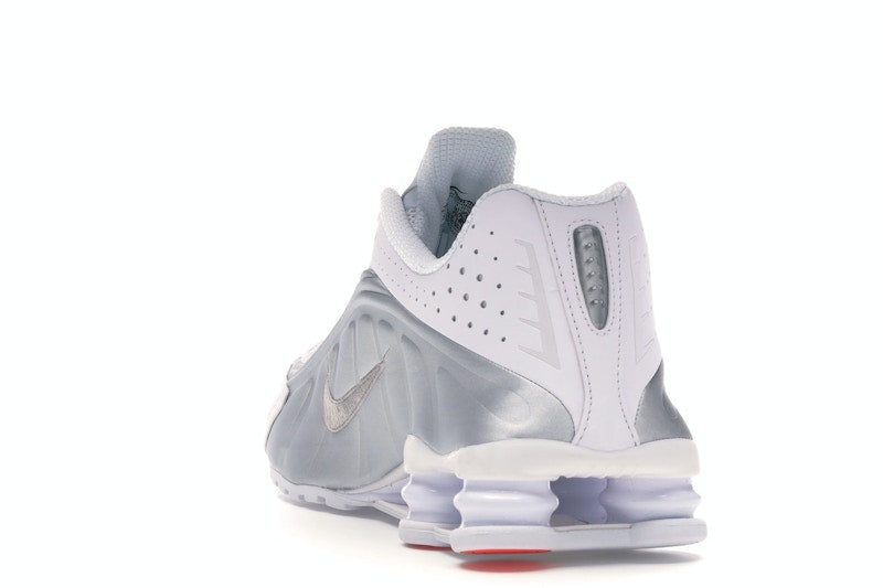 Nike Shox R4 White Metallic Silver