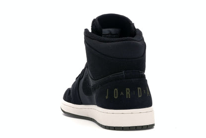 Jordan 1 Mid Black Olive Canvas