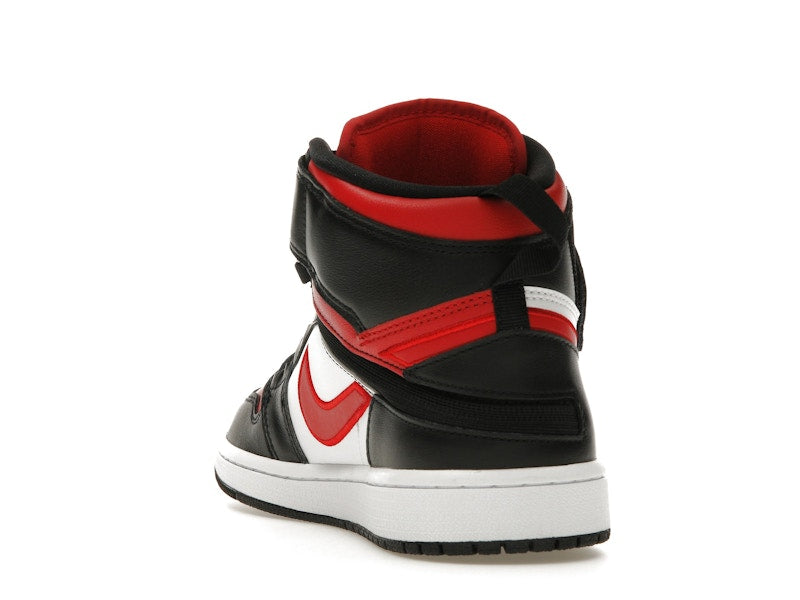 Jordan 1 High FlyEase Black White Fire Red