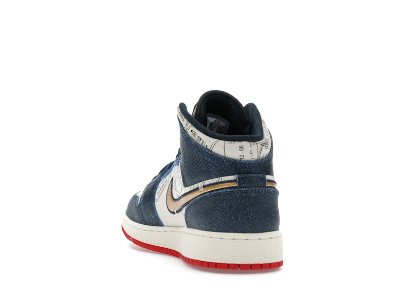 Jordan 1 Mid SE Take Flight Gold Swoosh (GS)