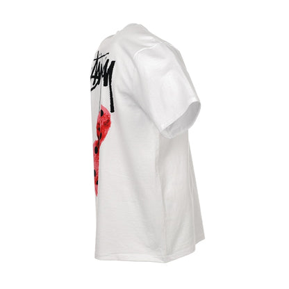 Stussy Fuzzy Dice Tee White