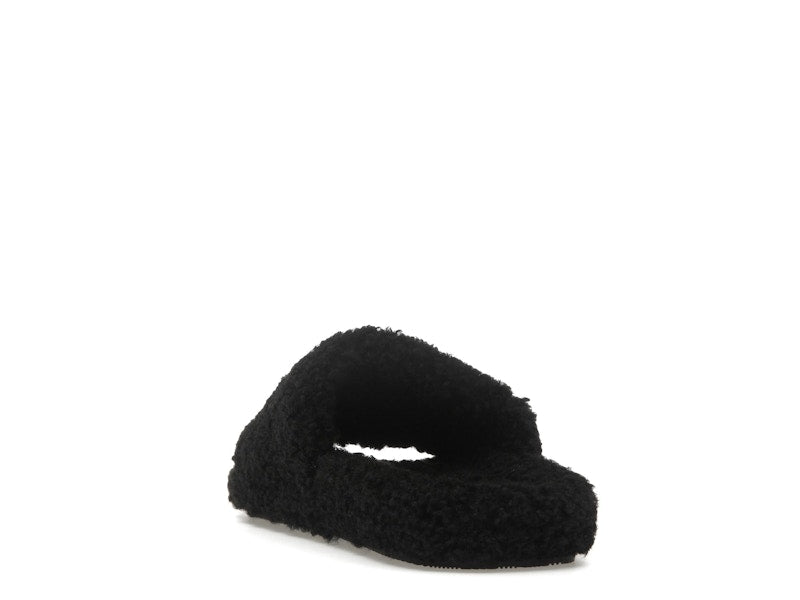 Balenciaga Paris Furry Slide Black (Women's)