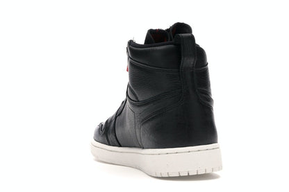 Jordan 1 Retro High Zip Black Gym Red Phantom (Women's)