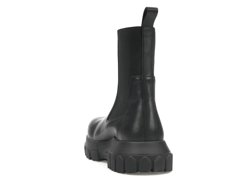 Rick Owens Lido Beatle Bozo Tractor Boots Black