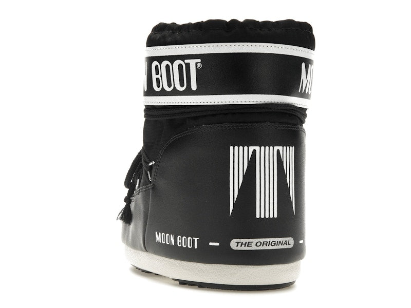 Moon Boot Icon Low Nylon Boot Black White