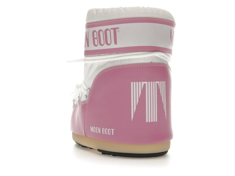 Moon Boot Icon Nylon Low Boot Pink White