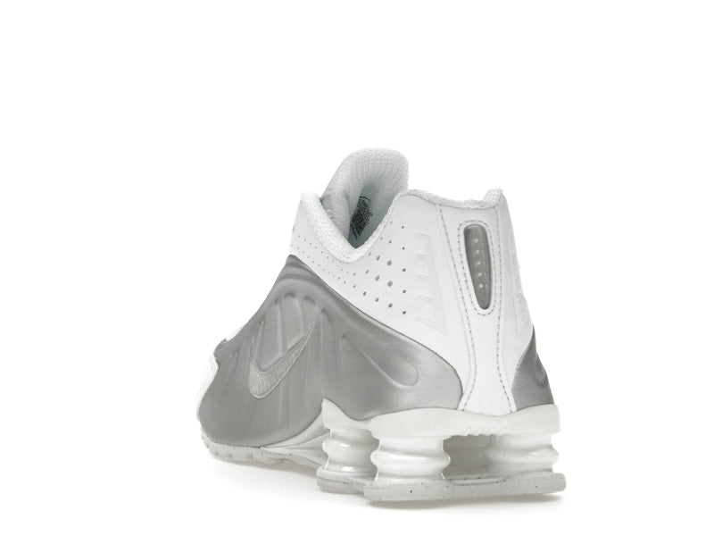 Nike Shox R4 White Bright Crimson Metallic Silver