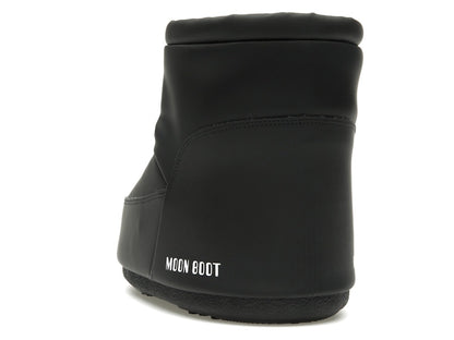 Moon Boot No Lace Rubber Boot Black