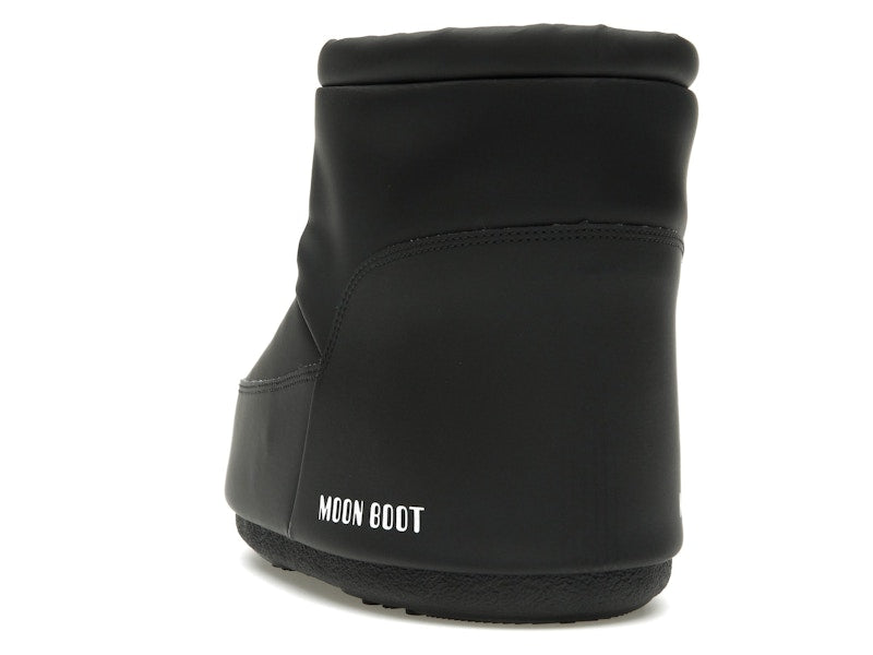 Moon Boot No Lace Rubber Boot Black