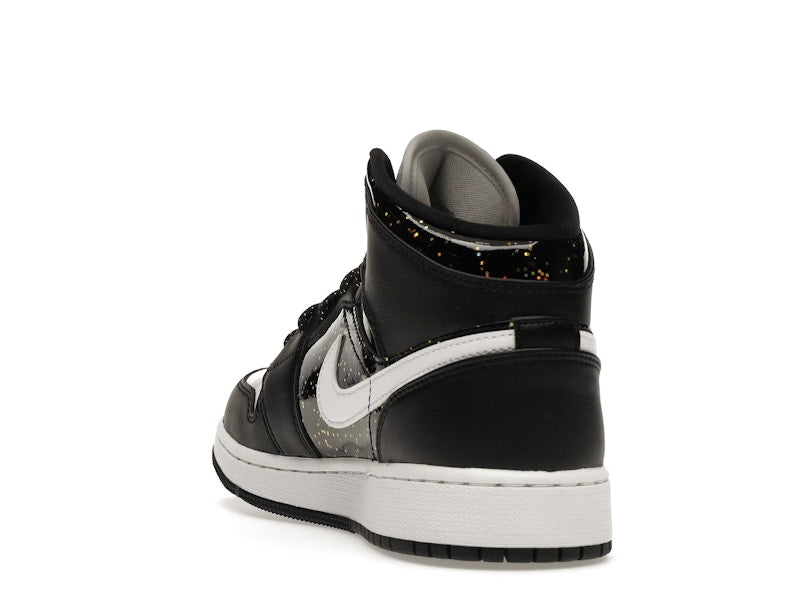 Jordan 1 Mid Black Speckle (GS)