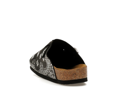 Bravest Studios Suede Paisley Clogs Black