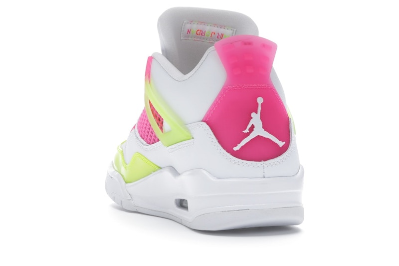 Jordan 4 Retro White Lemon Pink (GS)