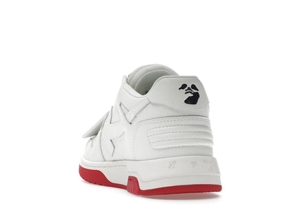 OFF-WHITE Out Of Office "OOO" Low Tops For Walking White White Red SS22