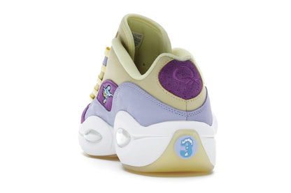 Reebok Question Low BBC Ice Cream Running Dog Yellow Purple