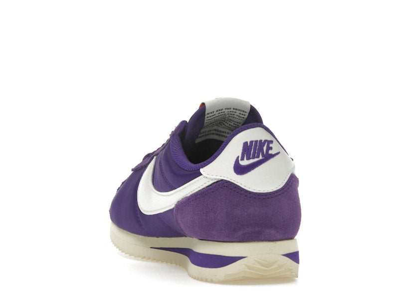 Nike Cortez Textile Field Purple Alabaster Safety Orange Summit White (Women's)