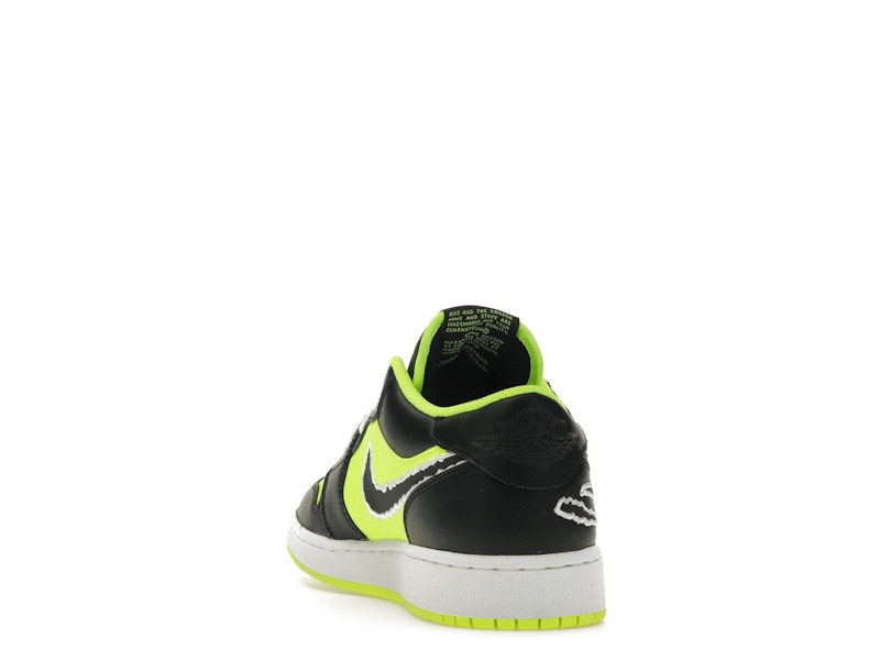 Jordan 1 Low SE Black Cat Volt (GS)