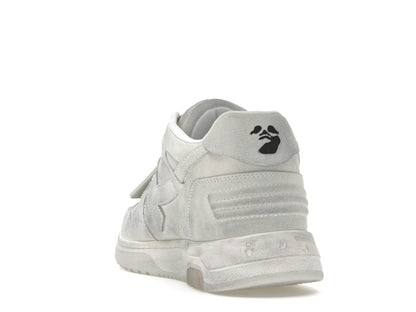 OFF-WHITE Out Of Office OOO Low Tops White Distressed