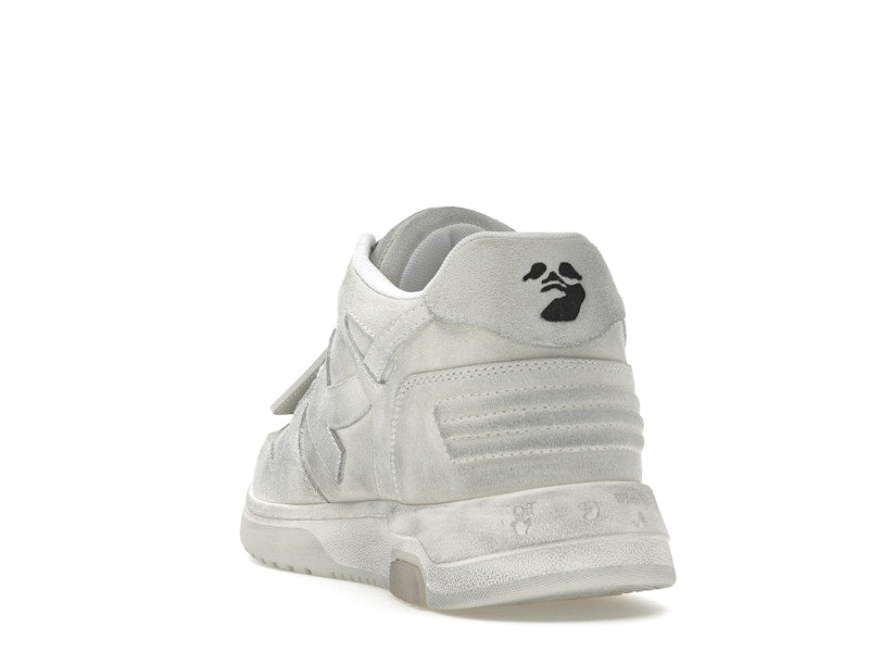 OFF-WHITE Out Of Office OOO Low Tops White Distressed