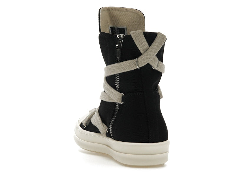 Rick Owens DRKSHDW Hexa High Black Pearl Milk Fat Lace