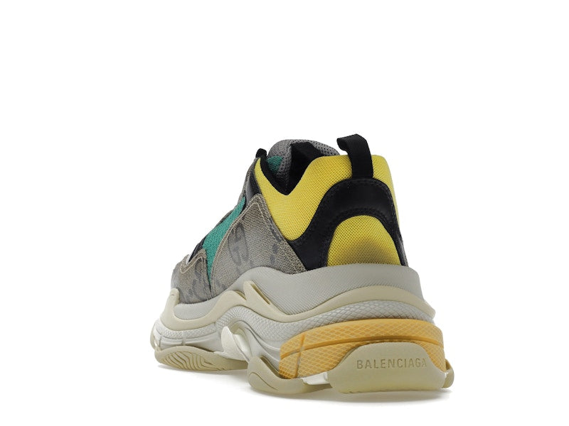 Gucci x Balenciaga The Hacker Project Triple S Beige Green Yellow
