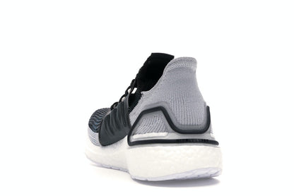 adidas Ultra Boost 19 Core Black Grey Six Shock Cyan