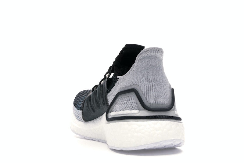 adidas Ultra Boost 19 Core Black Grey Six Shock Cyan