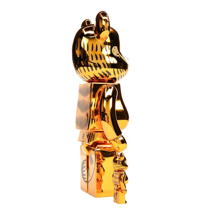 Bearbrick Garfield 100% & 400% Set Gold Chrome Ver.
