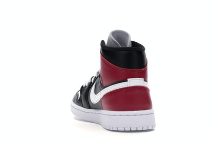 Jordan 1 Mid Black Noble Red (Women's)