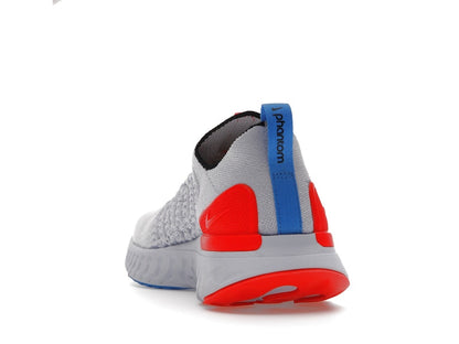 Nike React Phantom Run Flyknit 2 Football Grey Bright Crimson (Women's)