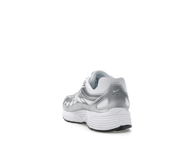 Nike P-6000 White Metallic Silver (GS)