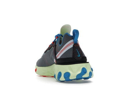 Nike React Element 55 Volt Dark Grey Photo Blue