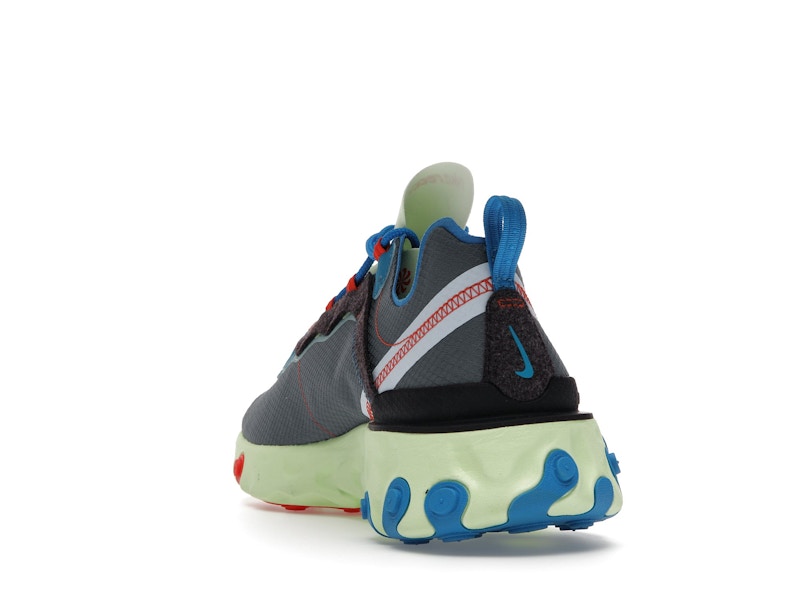 Nike React Element 55 Volt Dark Grey Photo Blue