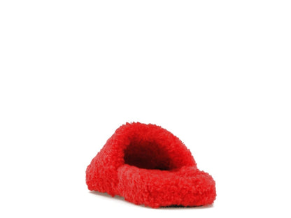 Balenciaga Furry Slide Red White (Women's)