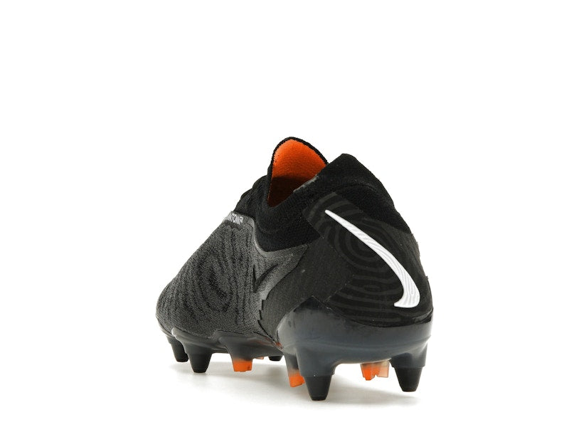 Nike Gripknit Phantom GX Elite SG-Pro Anti-Clog Traction Black Dark Smoke Grey Total Orange