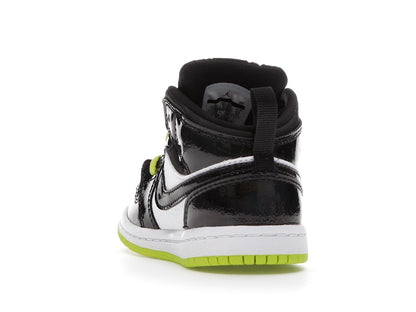 Jordan 1 Mid Black Cyber Mystic Green (TD)