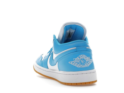 Jordan 1 Low White Gum Light Brown Dark Powder Blue (Women's)