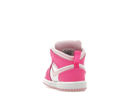 Jordan 1 Mid White Fierce Pink (TD)