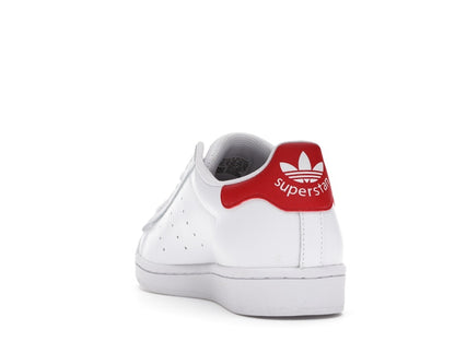 adidas Superstan White Scarlet