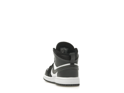 Jordan 1 Mid Black White Iron Grey (PS)