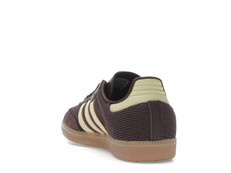 adidas Samba OG Shadow Brown Powder Yellow (Women's)