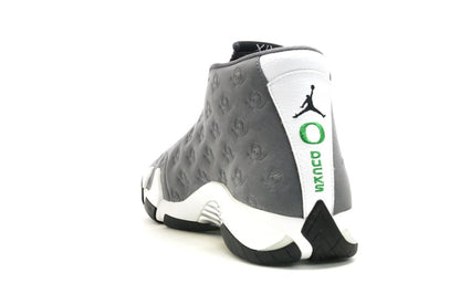 Jordan 14 Retro Oregon Ducks PE Grey