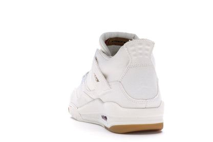 Jordan 4 Retro Levi's White (GS) (Blank Tag)