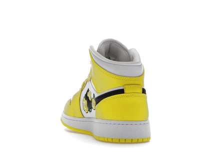 Jordan 1 Mid Dynamic Yellow Floral (GS)