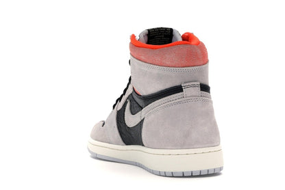 Jordan 1 Retro High Neutral Grey Hyper Crimson